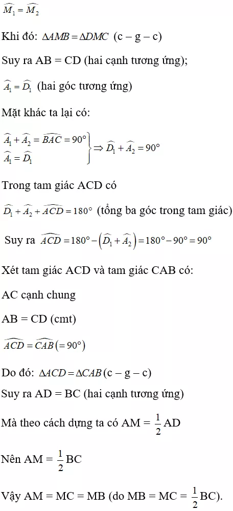 Toán lớp 7 | Lý thuyết - Bài tập Toán 7 có đáp án Bai Tap Tinh Chat Ba Duong Trung Tuyen Cua Tam Giac 4