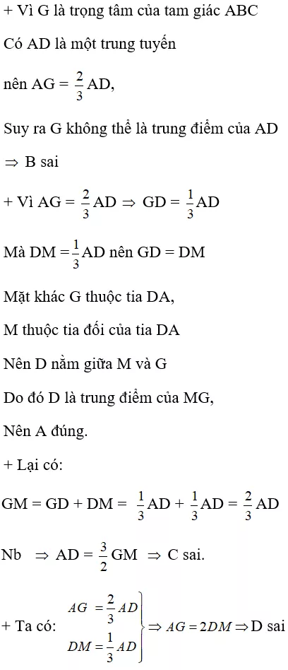 Toán lớp 7 | Lý thuyết - Bài tập Toán 7 có đáp án Bai Tap Tinh Chat Ba Duong Trung Tuyen Cua Tam Giac 7