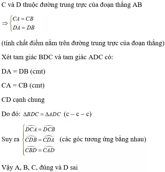 Toán lớp 7 | Lý thuyết - Bài tập Toán 7 có đáp án Bai Tap Tinh Chat Duong Trung Truc Cua Mot Doan Thang 4