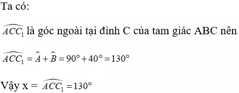 Toán lớp 7 | Lý thuyết - Bài tập Toán 7 có đáp án Bai Tap Tong Ba Goc Cua Mot Tam Giac 4