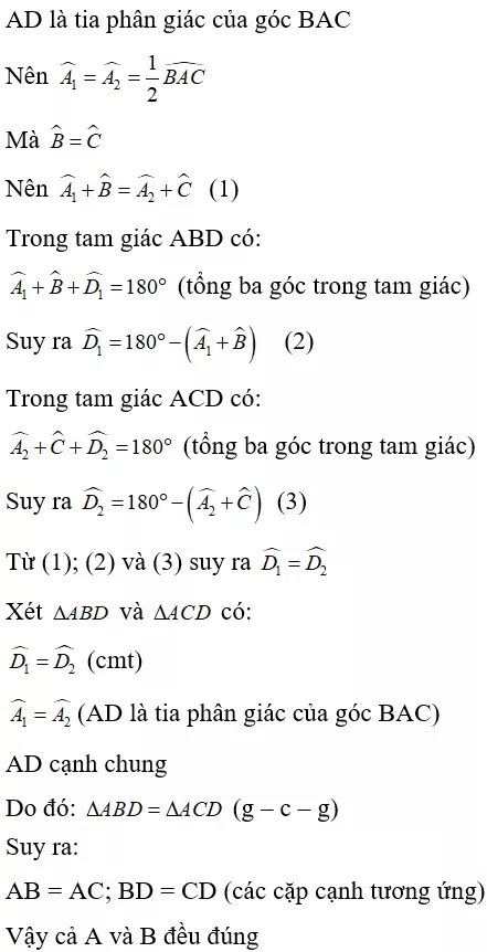 Toán lớp 7 | Lý thuyết - Bài tập Toán 7 có đáp án Bai Tap Truong Hop Bang Nhau Thu Ba Cua Tam Giac Goc Canh Goc 10