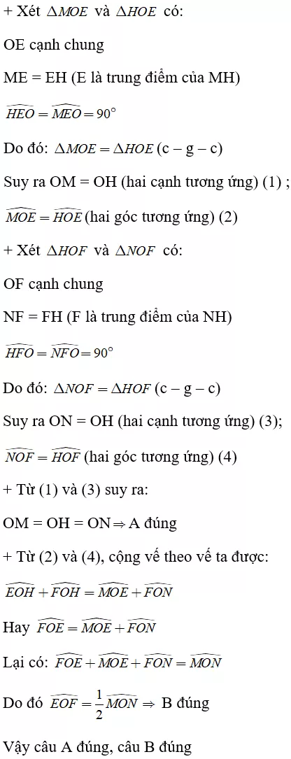 Toán lớp 7 | Lý thuyết - Bài tập Toán 7 có đáp án Bai Tap Truong Hop Bang Nhau Thu Hai Cua Tam Giac Canh Goc Canh 2