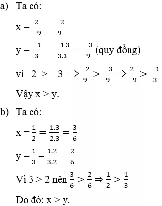 Các cách so sánh số hữu tỉ cực hay, chi tiết | Toán lớp 7 Cac Cach So Sanh So Huu Ti Cuc Hay A02