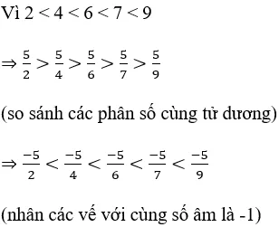 Các cách so sánh số hữu tỉ cực hay, chi tiết | Toán lớp 7 Cac Cach So Sanh So Huu Ti Cuc Hay A43