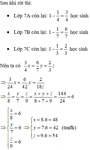 Cách giải bài toán chia tỉ lệ lớp 7 cực hay, chi tiết | Toán lớp 7 Cach Giai Bai Toan Chia Ti Le A35