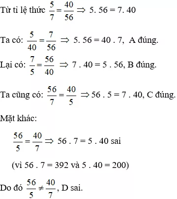 Cách lập tỉ lệ thức từ các số đã cho cực hay, chi tiết | Toán lớp 7 Cach Lap Ti Le Thuc Tu Cac So Da Cho A15