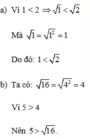 Cách so sánh các căn bậc hai cực hay, chi tiết | Toán lớp 7 Cach So Sanh Cac Can Bac Hai A06