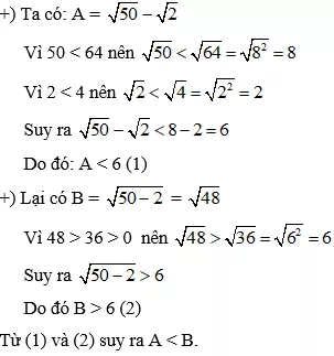 Cách so sánh các căn bậc hai cực hay, chi tiết | Toán lớp 7 Cach So Sanh Cac Can Bac Hai A22