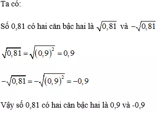 Cách tìm căn bậc hai của một số cho trước cực hay, chi tiết | Toán lớp 7 Cach Tim Can Bac Hai Cua Mot So Cho Truoc A17