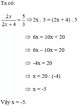 Cách tìm x trong tỉ lệ thức lớp 7 cực hay, chi tiết | Toán lớp 7 Cach Tim X Trong Ti Le Thuc Lop 7 A32