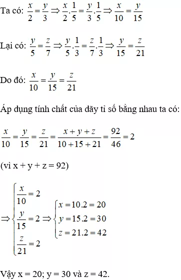 Cách tìm x, y trong dãy tỉ số bằng nhau cực hay, chi tiết | Toán lớp 7 Cach Tim X Y Trong Day Ti So Bang Nhau A30