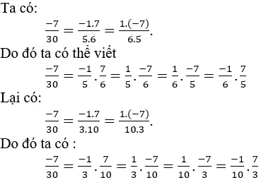 Cách viết một số hữu tỉ dưới dạng tích, thương của hai số hữu tỉ cực hay, chi tiết | Toán lớp 7 Cach Viet Mot So Huu Ti Duoi Dang Tich Thuong A06