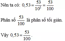 Cách viết số thập phân hữu hạn dưới dạng phân số tối giải cực hay, chi tiết | Toán lớp 7 Cach Viet So Thap Phan Huu Han Ps Toi Gian A01