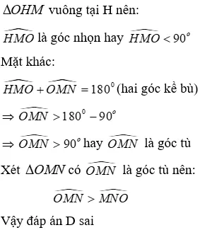 Trắc nghiệm Quan hệ giữa đường vuông góc và đường xiên, đường xiên và hình chiếu Quan He Giua Duong Vuong Goc Va Duong Xien A19