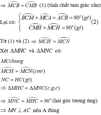 Trắc nghiệm Quan hệ giữa đường vuông góc và đường xiên, đường xiên và hình chiếu Quan He Giua Duong Vuong Goc Va Duong Xien A53