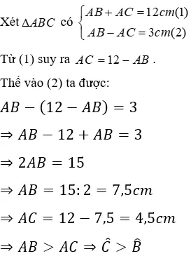 Trắc nghiệm Quan hệ giữa góc và cạnh đối diện trong một tam giác Quan He Giua Goc Va Canh Doi Dien A18