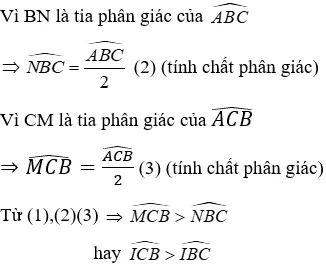 Trắc nghiệm Quan hệ giữa góc và cạnh đối diện trong một tam giác Quan He Giua Goc Va Canh Doi Dien A69