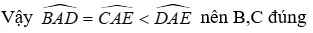 Trắc nghiệm Quan hệ giữa góc và cạnh đối diện trong một tam giác Quan He Giua Goc Va Canh Doi Dien A84