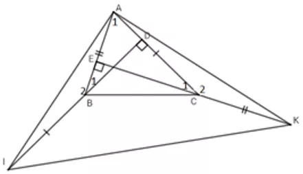 Trắc nghiệm Tính chất ba đường cao của tam giác Tinh Chat Ba Duong Cao A22