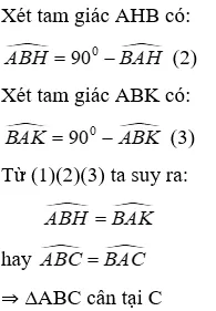 Trắc nghiệm Tính chất ba đường cao của tam giác Tinh Chat Ba Duong Cao A65