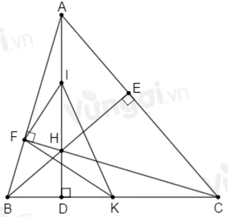 Trắc nghiệm Tính chất ba đường cao của tam giác Tinh Chat Ba Duong Cao A86
