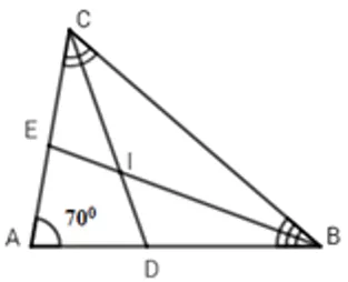 Trắc nghiệm Tính chất ba đường phân giác của tam giác Tinh Chat Ba Duong Phan Giac Cua Tam Giac A07