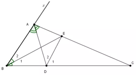 Trắc nghiệm Tính chất ba đường phân giác của tam giác Tinh Chat Ba Duong Phan Giac Cua Tam Giac A72