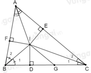 Trắc nghiệm Tính chất ba đường phân giác của tam giác Tinh Chat Ba Duong Phan Giac Cua Tam Giac A78
