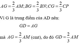 Trắc nghiệm Tính chất ba đường trung tuyến của tam giác Tinh Chat Ba Duong Trung Tuyen A41