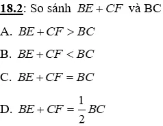 Trắc nghiệm Tính chất đường trung trực của một đoạn thẳng Tinh Chat Duong Trung Truc A85