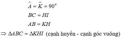 Trắc nghiệm Các trường hợp bằng nhau của tam giác vuông Trac Nghiem Cac Truong Hop Bang Nhau Cua Tam Giac Vuong A25