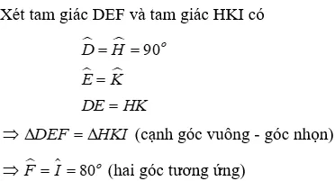 Trắc nghiệm Các trường hợp bằng nhau của tam giác vuông Trac Nghiem Cac Truong Hop Bang Nhau Cua Tam Giac Vuong A38