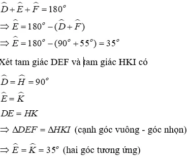 Trắc nghiệm Các trường hợp bằng nhau của tam giác vuông Trac Nghiem Cac Truong Hop Bang Nhau Cua Tam Giac Vuong A43