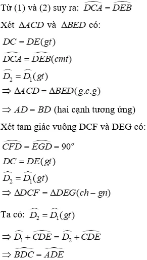 Trắc nghiệm Các trường hợp bằng nhau của tam giác vuông Trac Nghiem Cac Truong Hop Bang Nhau Cua Tam Giac Vuong A58