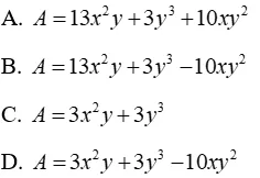 Trắc nghiệm Cộng, trừ đa thức Trac Nghiem Cong Tru Da Thuc A31