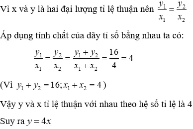Trắc nghiệm Đại lượng tỉ tệ thuận Trac Nghiem Dai Luong Ti Le Thuan A34