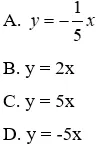 Trắc nghiệm Đồ thị của hàm số y = ax (a  ≠  0) Trac Nghiem Do Thi Ham So Y Ax A53