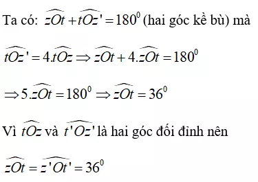 Trắc nghiệm Hai góc đối đỉnh - Bài tập Toán lớp 7 chọn lọc có đáp án, lời giải chi tiết Trac Nghiem Hai Goc Doi Dinh 9