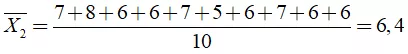 Trắc nghiệm Số trung bình cộng - Bài tập Toán lớp 7 chọn lọc có đáp án, lời giải chi tiết Trac Nghiem So Trung Binh Cong 4