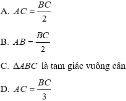 Trắc nghiệm Tam giác cân Trac Nghiem Tam Giac Can A106