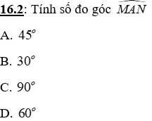 Trắc nghiệm Tam giác cân Trac Nghiem Tam Giac Can A45