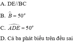 Trắc nghiệm Tam giác cân Trac Nghiem Tam Giac Can A48