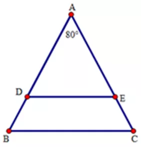 Trắc nghiệm Tam giác cân Trac Nghiem Tam Giac Can A49