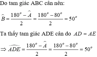 Trắc nghiệm Tam giác cân Trac Nghiem Tam Giac Can A51