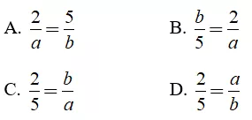 Trắc nghiệm Tỉ lệ thức - Bài tập Toán lớp 7 chọn lọc có đáp án, lời giải chi tiết Trac Nghiem Ti Le Thuc 9
