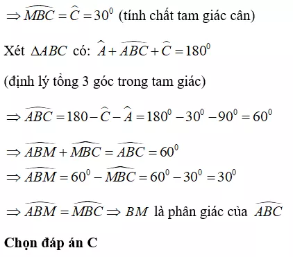 Trắc nghiệm Tính chất đường trung thực của một đoạn thẳng - Bài tập Toán lớp 7 chọn lọc có đáp án, lời giải chi tiết Trac Nghiem Tinh Chat Duong Trung Truc Cua Mot Doan Thang 9