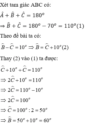 Trắc nghiệm Tổng ba góc của một tam giác Trac Nghiem Tong Ba Goc Cua Mot Tam Giac A48