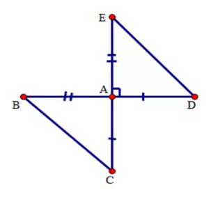 Trắc nghiệm Trường hợp bằng nhau thứ hai của tam giác: cạnh - góc - cạnh - Bài tập Toán lớp 7 chọn lọc có đáp án, lời giải chi tiết Trac Nghiem Truong Hop Bang Nhau Thu Hai Cua Tam Giac Canh Goc Canh 1