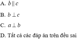 Trắc nghiệm Từ vuông góc đến song song Trac Nghiem Tu Vuong Goc Den Song Song A03