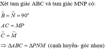 Trắc nghiệm Trường hợp bằng nhau thứ ba của tam giác: góc - cạnh - góc (g.c.g) Truong Hop Bang Nhau Thu Ba A16